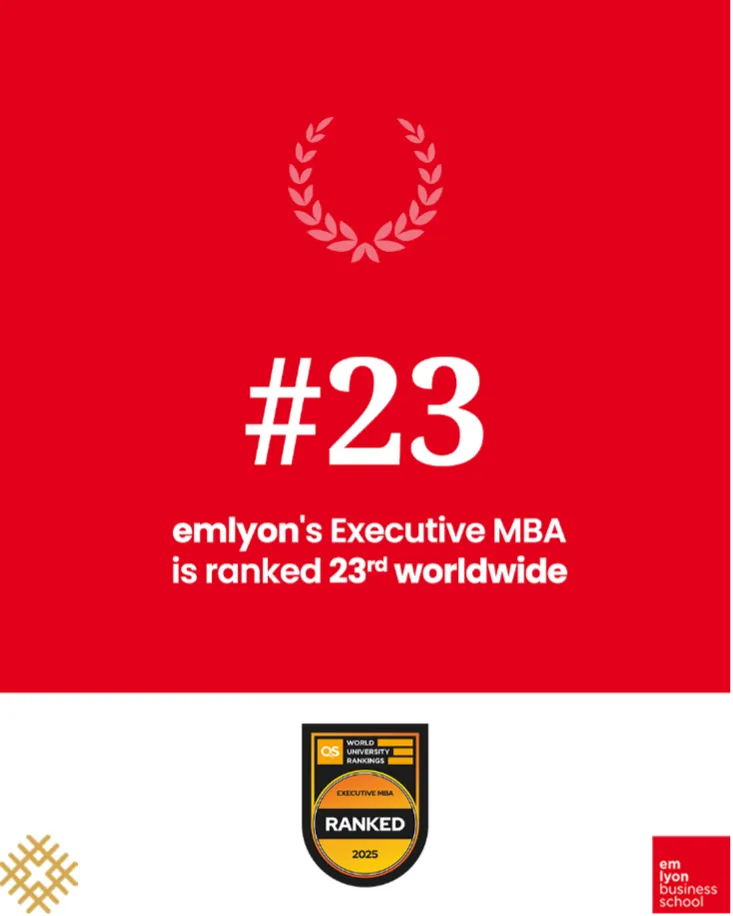 The Executive MBA is 23rd  worldwide in the QS EMBA Ranking 