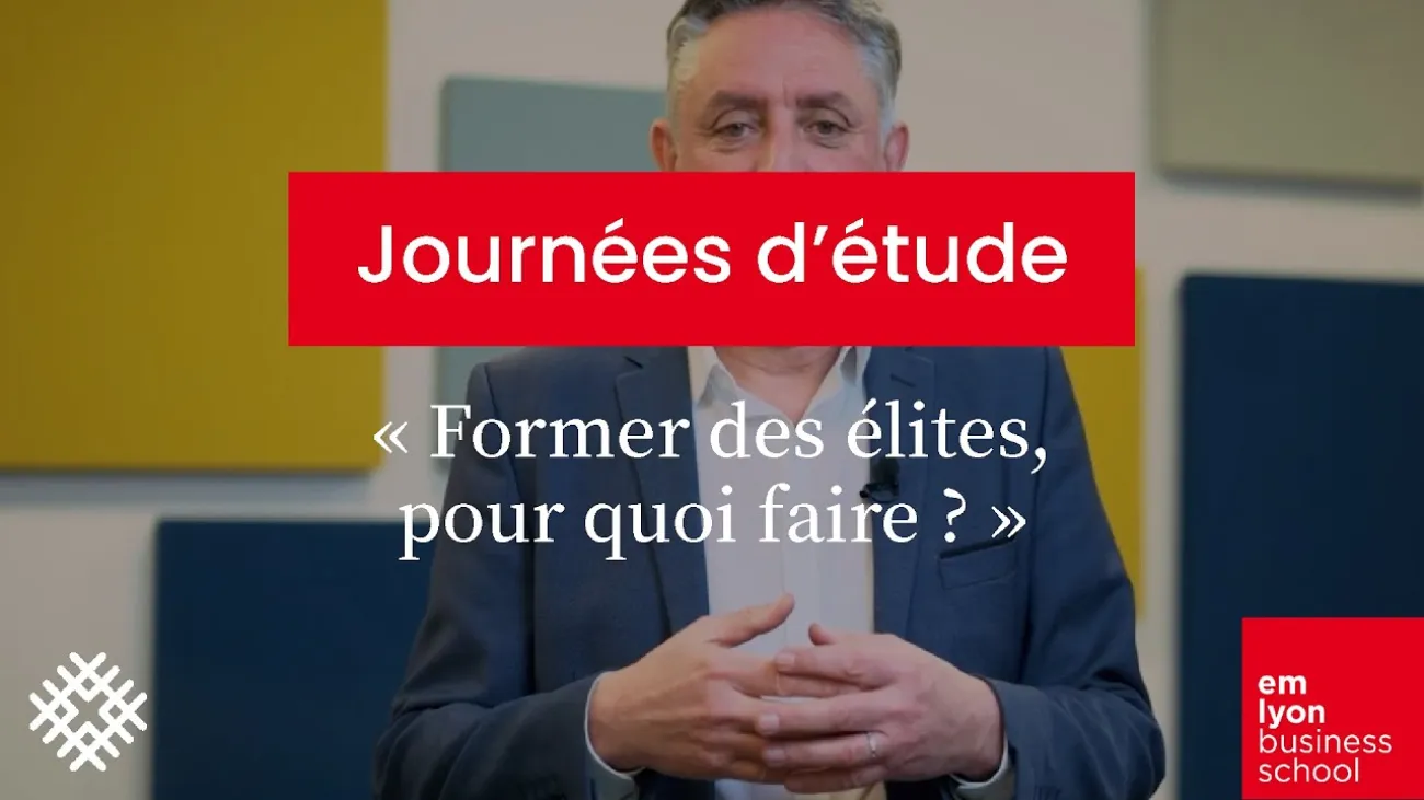 Preview image for the gge video "Pierre-Yves Gomez présente les Journées d’étude &quot;Former des élites : pour quoi faire ?&quot;".